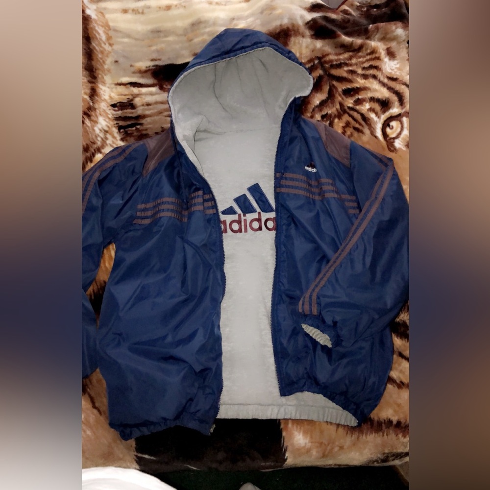 Adidas reversible jacket size L